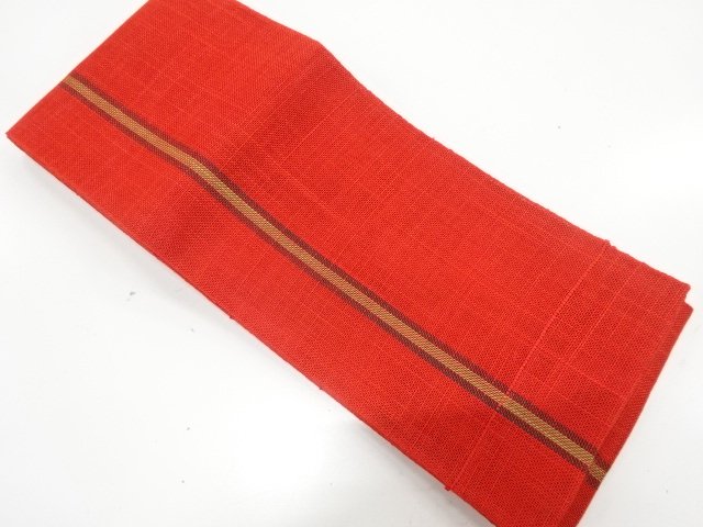 JAPANESE KIMONO / KIMONO FOR SUMMER STRIPED PATTERN WEAVING HANHABA OB